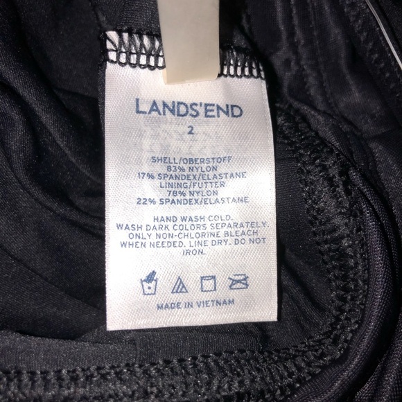 Lands End Tankini sz 2 NWT - Picture 6 of 6